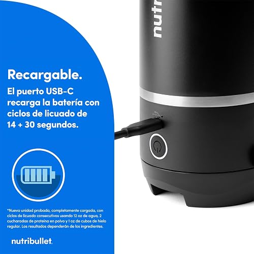 nutribullet Flip licudora portátil negra