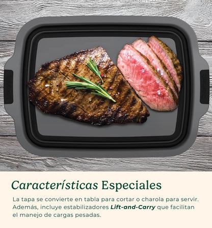 Cuisinart Recipiente Expandible Multiusos 4 en 1 Outdoors | Recipiente Multiusos,Capacidad de hasta 11.3 L,Diseño versátil,Tapa que se convierte en charola para servir