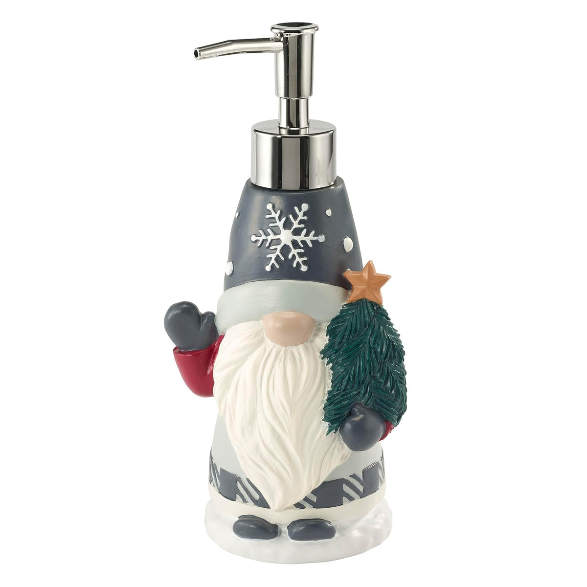 Avanti Linens - Bomba de loción/dispensador de jabón, decoración navideña para baño (Colección Winter Wonderland GNOME)