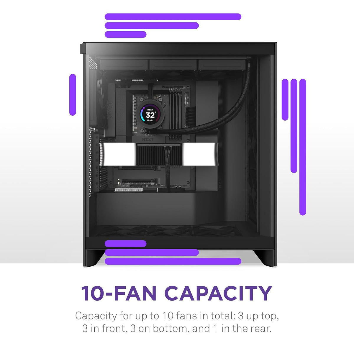 NZXT GABINETE H7 Flow/Negro/Midi-Tower/Gamer