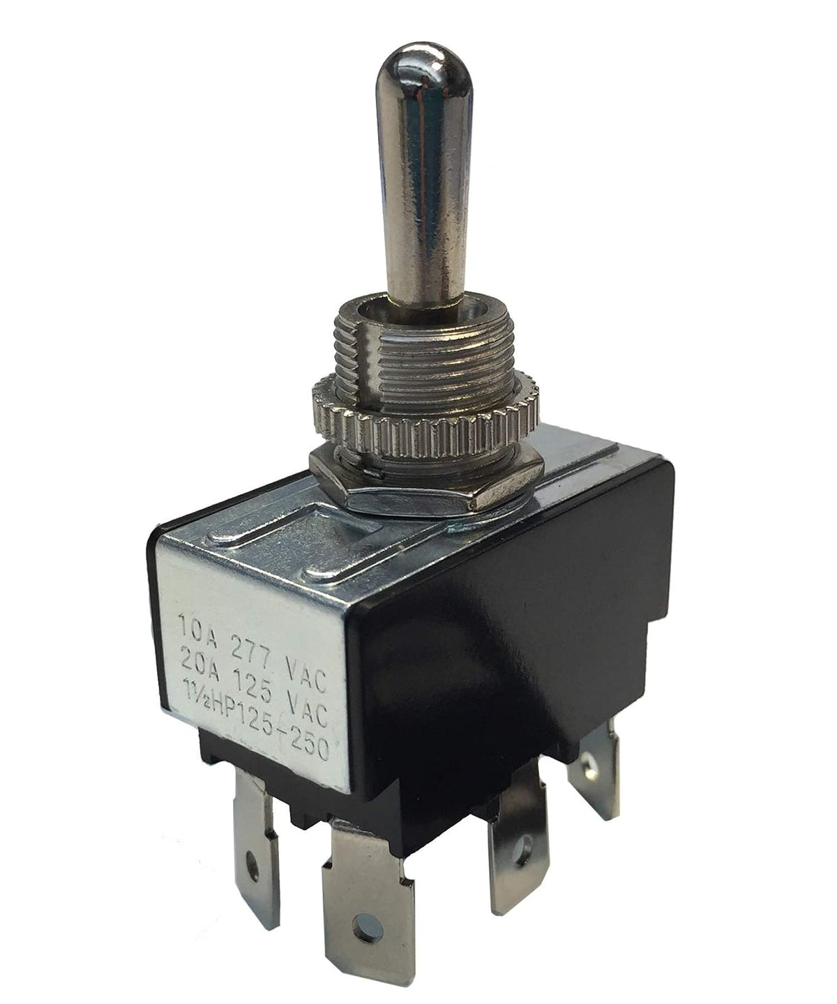 gardner bender Interruptor de palanca, ON - OFF - ON O Ring Terminal, (DPDT) - 10A 125 V AC