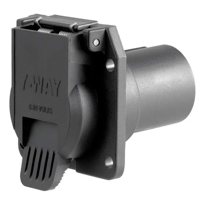 Curt 55415 - Conector de Repuesto para Hoja RV de 7 vías, Paquete de Remolque de fábrica y Enchufe USCAR requerido, Color Negro