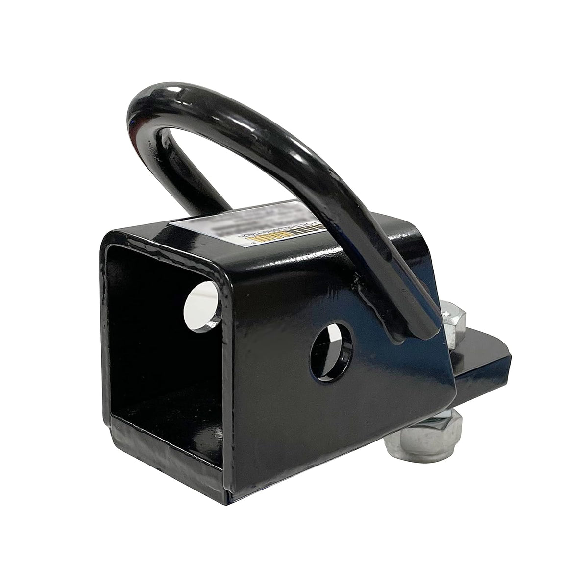 MaxxHaul 50619 Adaptador de Receptor de Enganche de Remolque para Tubo Receptor de 2 Pulgadas con Anillo en D Soldado