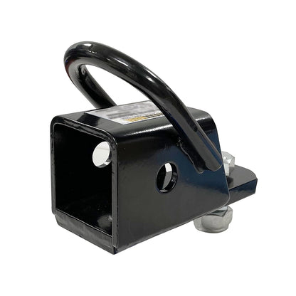 MaxxHaul 50619 Adaptador de Receptor de Enganche de Remolque para Tubo Receptor de 2 Pulgadas con Anillo en D Soldado