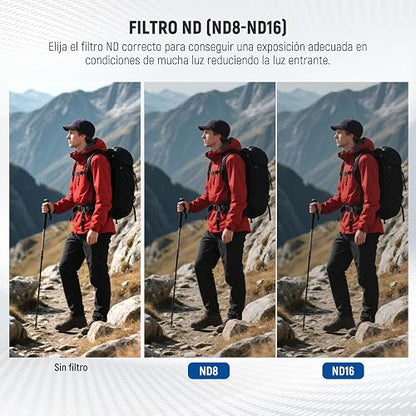 NEEWER ND Filter Set Compatible con dji Mini 4K/2 SE/SE/2/Mavic Mini (Paquete de 3), CPL/ND8/ND16 Filtros Densidad Neutra Cristal Óptico HD Multicapa Accesorios Lentes Cámara Drones, FL-C41