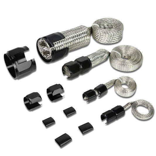 DNA Motoring Kit de Manguera de Freno de Acero Trenzado de Ajuste Universal, BH-BK