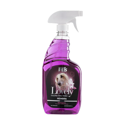 Fancy Pets Colonia para Perro Hembra Lovely 1 L | Fragancia Oriental Frutal con Notas de Mora, Vainilla y Almizcle | No Irritante y de Larga Duración