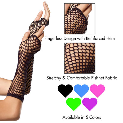 Leg Avenue Guantes triangulares sin dedos para mujer, accesorio de ropa exótico