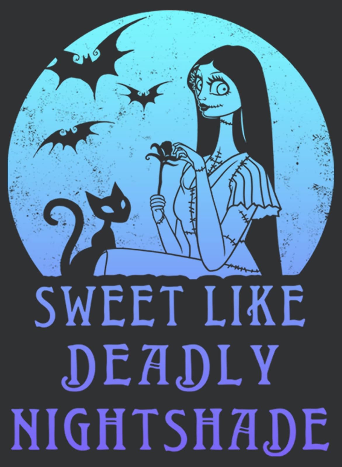 Disney Nightmare Before Christmas Sally Moon - Camiseta sin Mangas con Espalda Cruzada Camiseta para Mujer