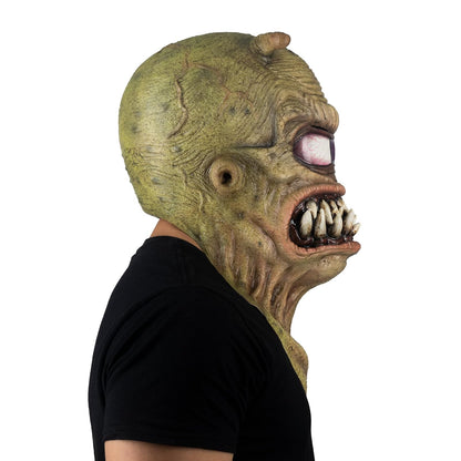Ghouslih Productions Rool Alien por Ricardo Flores - Máscara de Alien Realista Verde y Malo, Unitalla, Ideal para y Fiestas de Disfraces