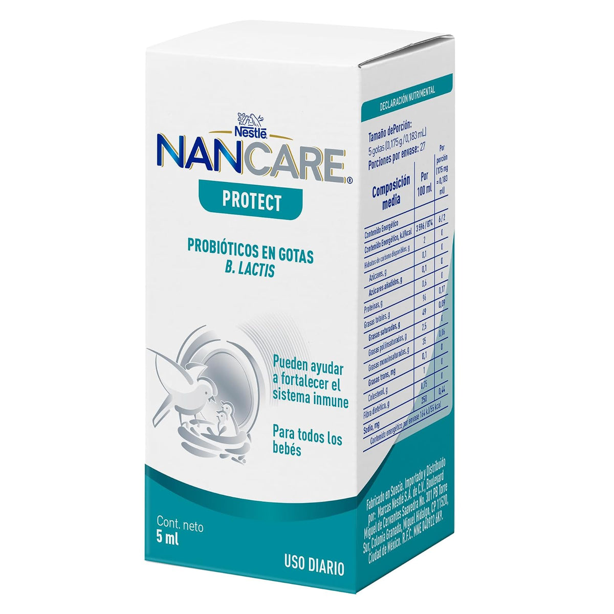 NAN, Probióticos NAN CARE Protect, gotas, a partir del nacimiento, frasco con 5ml, 5 mililitros