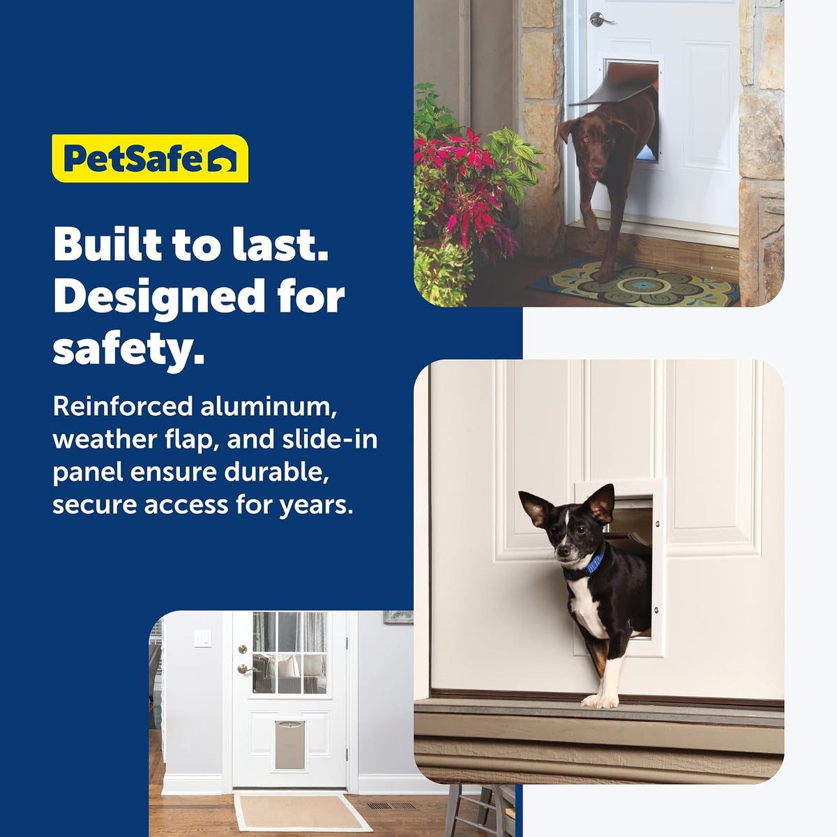 PetSafe Freedom Aluminum Dog and Cat Door - Durable Frame - Small Pets