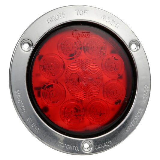 Grote 53302 Supernova Luz LED Parada Diodos Brida Acero Inoxidable