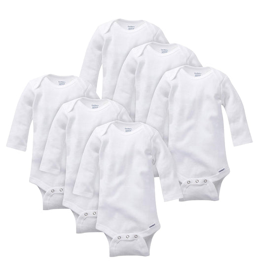 Gerber Body de manga larga multipaquete Enterizo de manga larga bebés unisex