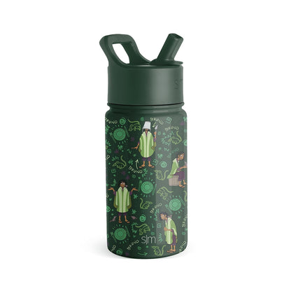 Simple Modern Summit Botella de Agua para Niños con Popote - Botella de agua de 14 onzas - Disney-Encanto Oh, Bruno