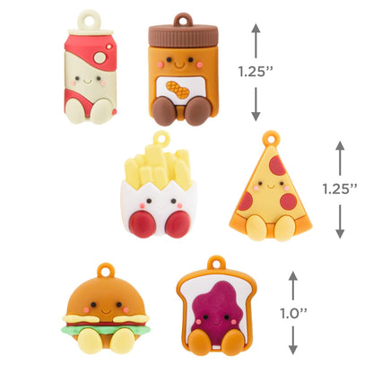 Hallmark Better Together Food - Mini Adornos de Navidad, irrompibles, Juego de 6, Regalos de Comida