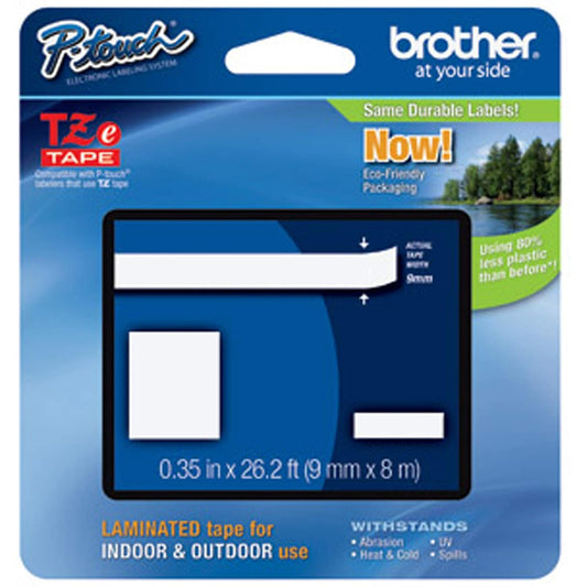 Brother Cinta Etiquetadora Laminada TZe-242 para P-Touch | Texto Rojo sobre Fondo Blanco, Compatible con Rotuladores P-Touch, 18 mm x 8 m, Ultra Resistente, P-Touch, rojo sobre blanco