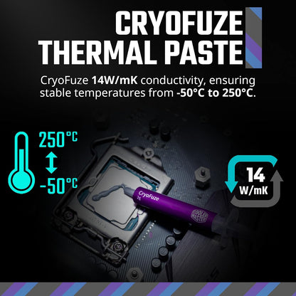 Cooler Master MasterLiquid 360L Core AIO Liquid Cooler MLW-D36M-A18PZ-R1 | 360mm, ARGB Sync, bomba de placa fría Gen S, 120mm PWM, CryoFuze 14W/mK, AMD Ryzen AM5/AM4, Intel LGA1700/1200