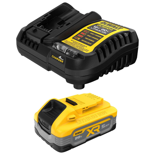 DEWALT Powerstack - Kit de Arranque de batería de 20 V máximo, Recargable, 5 Ah, Iones de Litio (DCBP520C)