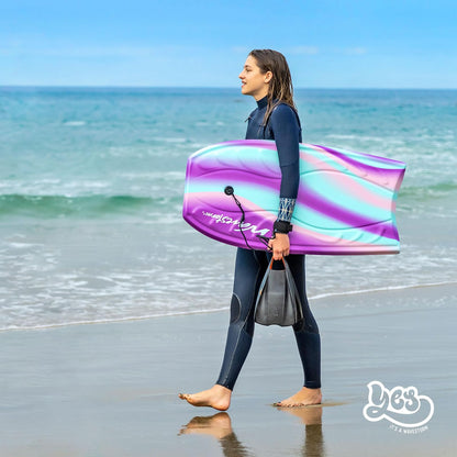 Wavestorm Foam Bodyboard 40" | Recreational Beginners All Surfing Levels | Contoured Deck and Channel Bottom | for Lake Pool Beach | Rigidity Built for Performance Wave Riding