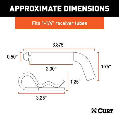 Curt 21403 Pasador de Enganche y Clip
