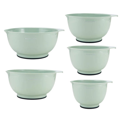 KitchenAid - Cuencos para mezclar, Pistacho, Set de 5, 1