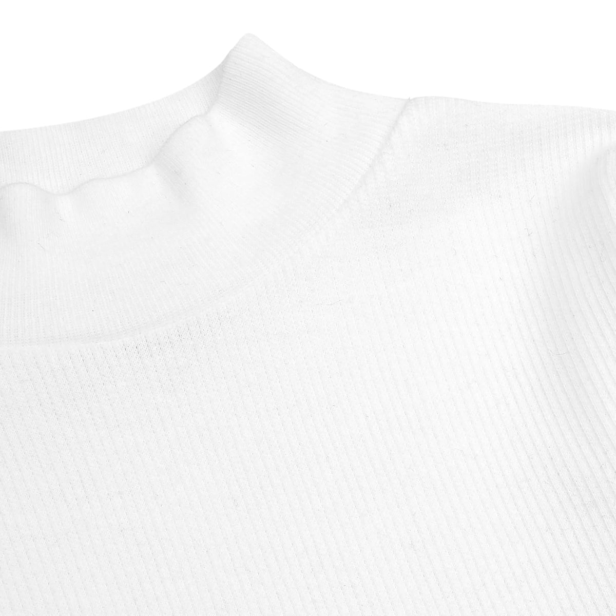 Baby Creysi Playera de Cuello Alto para Niña de Algodón con Tejido de Cárdigan Manga Larga