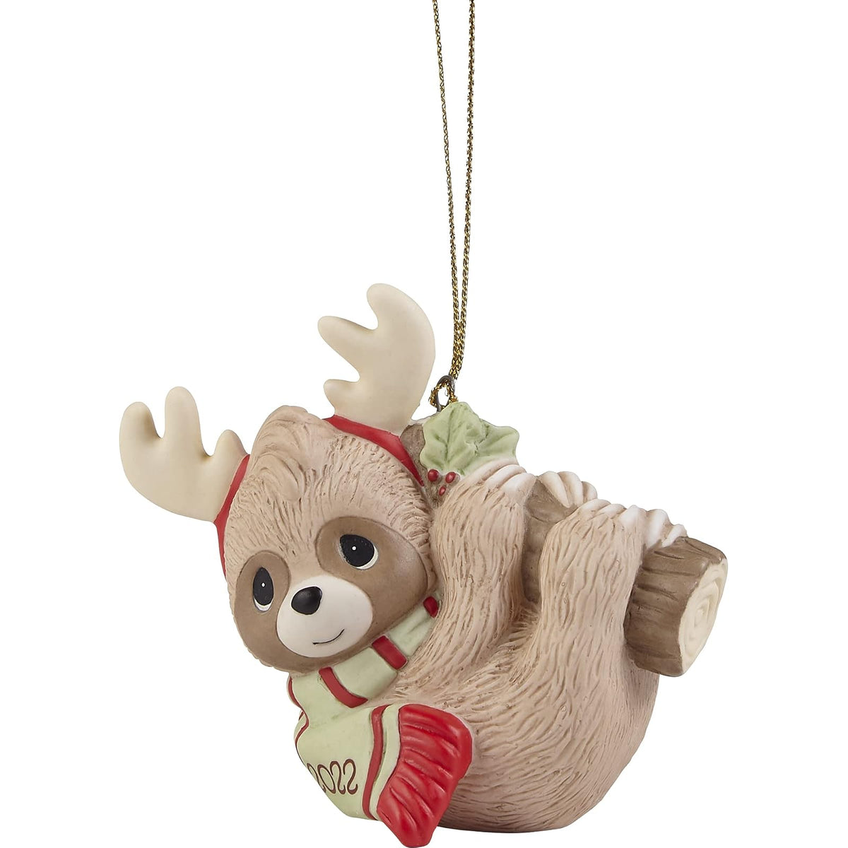 Precious Moments 221009 Slow Down for The Holidays 2022 - Adorno de Porcelana con Fecha de Animal