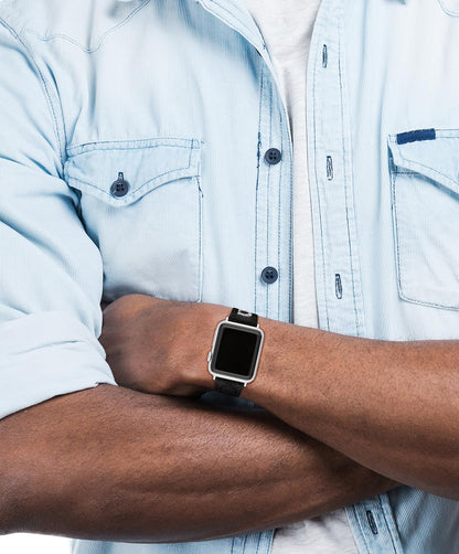Coach Correa para Apple Watch, compatible con Apple Watch de 38 mm, 40 mm, 41 mm, correa intercambiable con estilo distintivo para un aspecto personalizado