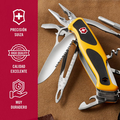 Victorinox Rangergrip Boatsman, color Amarrillo/Negro, 130 mm, 22 Usos