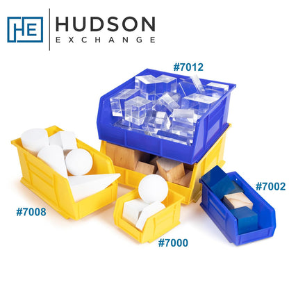Hudson Exchange - Contenedor apilable de plástico de 11 x 5 x 5 pulgadas (azul, 1 unidad)
