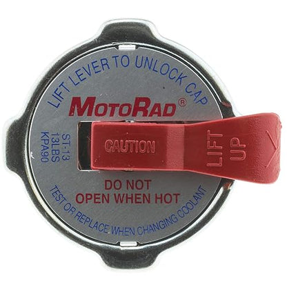 MotoRad ST13 Tapón de Radiador Compatible con Ford F-150 75–96 Ranger 83–97 F-250 66–97 F-350 65–97 E-350 Econoline 75–98 Jeep Wrangler 87–93 Cherokee 84-95 Comanche 86-92 Wagoneer 65-87 C1UZ8100A