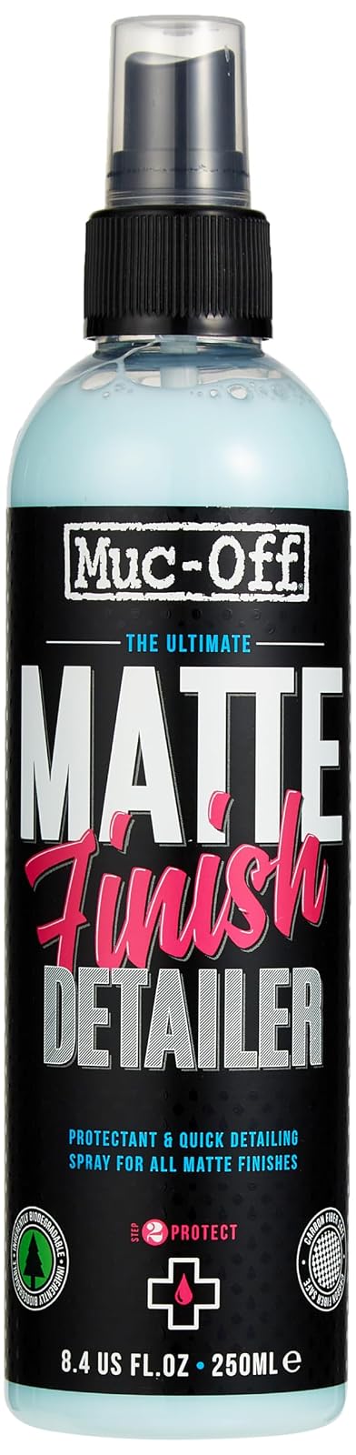 Muc-Off Detallador para Acabado Mate 250 ml, Protector en Espray para y Motocicletas