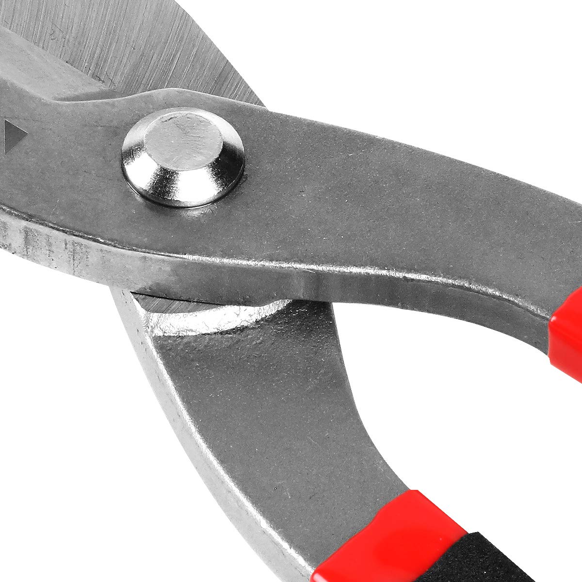 DNA Motoring Tijeras de Hojalatero Corte Recto Acero Carbono 10 Pulgadas Negro/Rojo