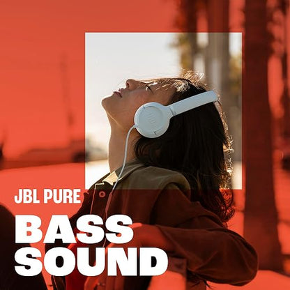 JBL Tune 530C - Auriculares en la Oreja con Cable USB-C de Alta resolución y Sonido de Graves Puro JBL, Amplia compatibilidad, Control Remoto de 3 Botones con micrófono, ajustes preestablecidos