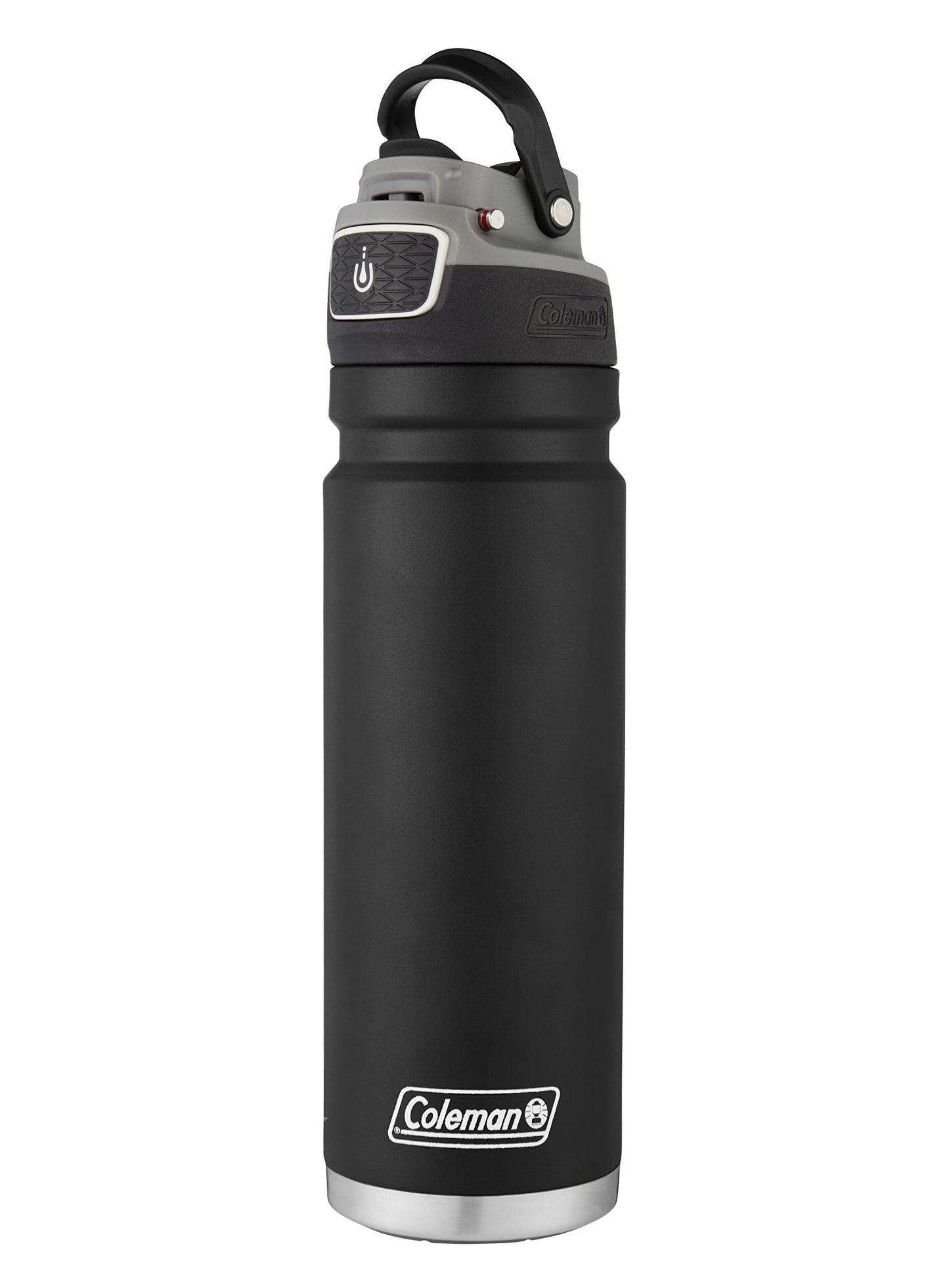 Coleman AUTOSEAL FreeFlow - Botella de Agua de Acero Inoxidable, Color Negro, 24 onzas