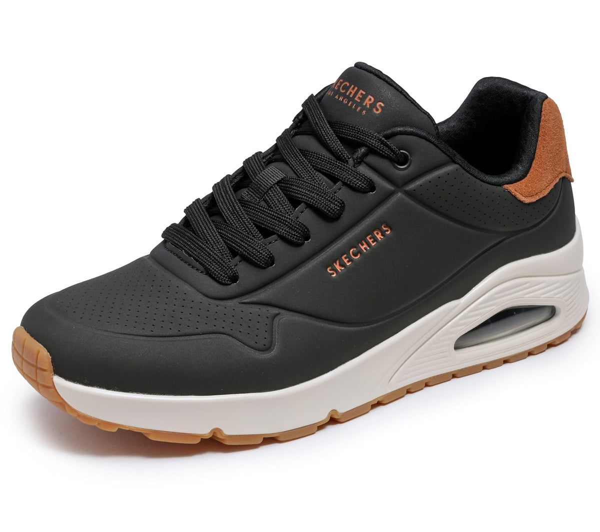 Skechers Uno Suited on Air Zapatillas para Hombre - 24.5 cm - Negro -