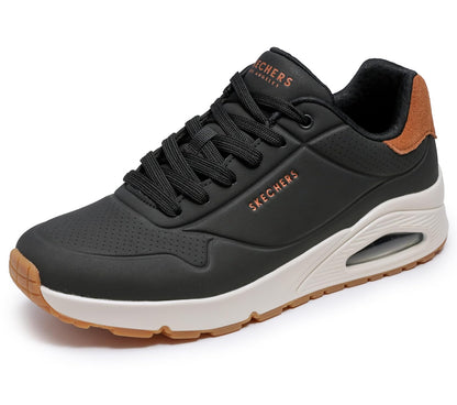 Skechers Uno Suited on Air Zapatillas para Hombre - 24.5 cm - Negro -