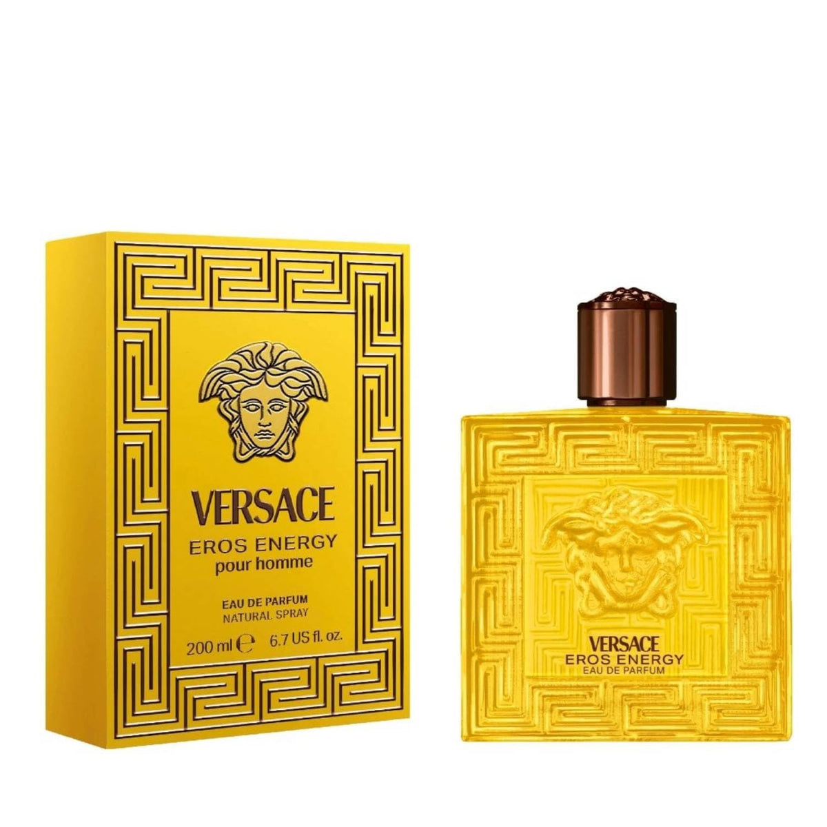 Versace Eros Energy Eau de Parfum para Hombre - 6.67 Fl Oz (Pack of 1)