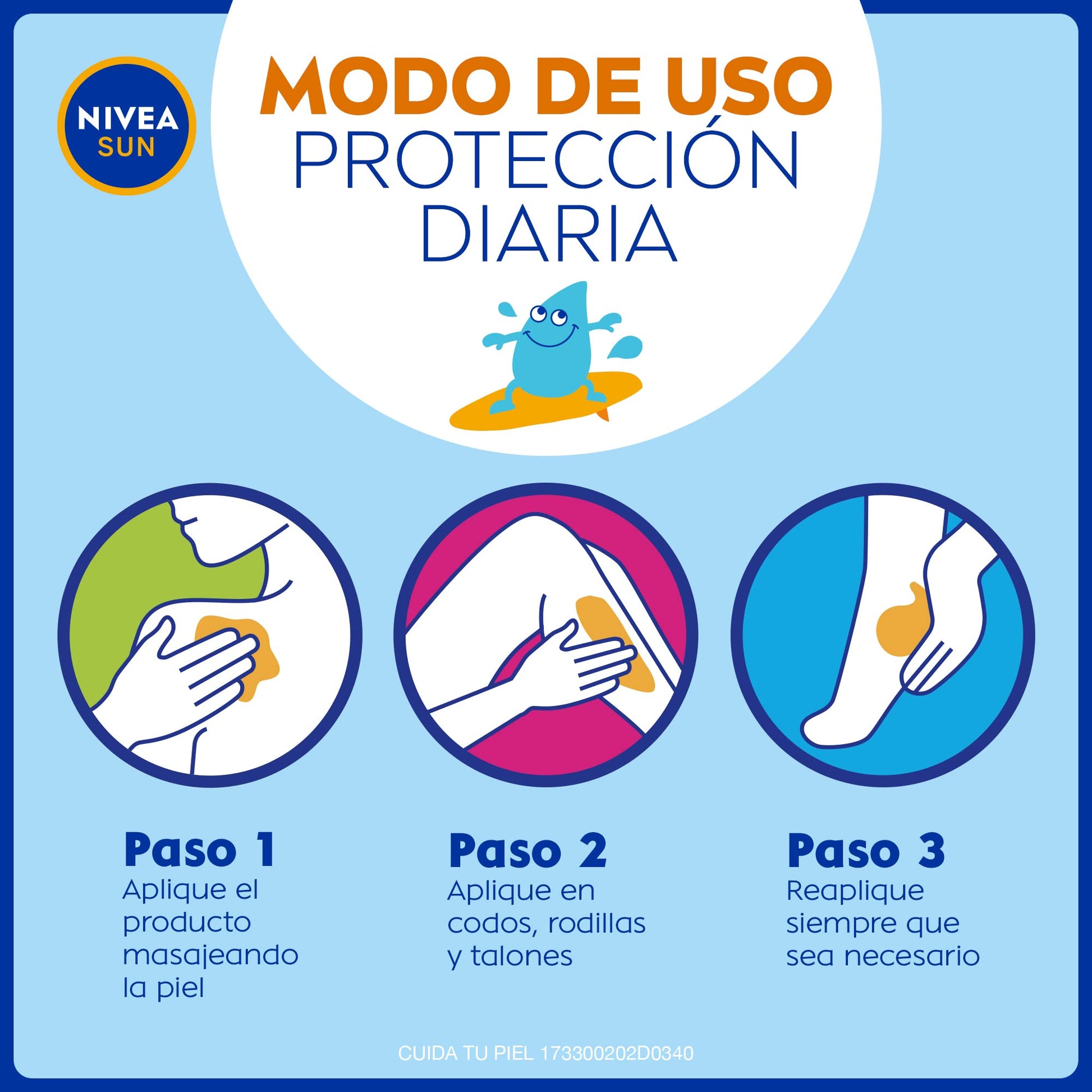 NIVEA SUN KIDS Protector Solar Corporal Protect & Sensitive (200 ml), Loción Solar en Spray No Grasosa ni Pegajosa Ideal para la Piel Sensible de los Niños Fps 50+ Resistente al Agua