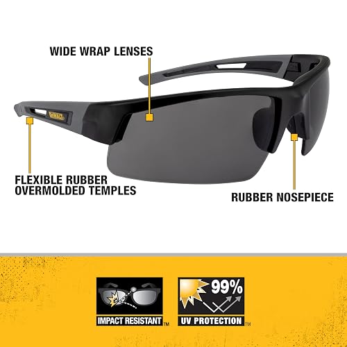 DEWALT Unisex-Adult Dpg100 Crosscut Protective Eyewear
