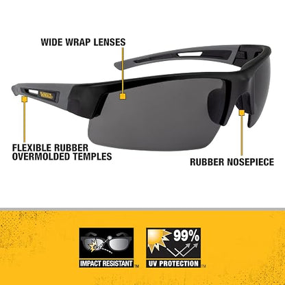 DEWALT Unisex-Adult Dpg100 Crosscut Protective Eyewear