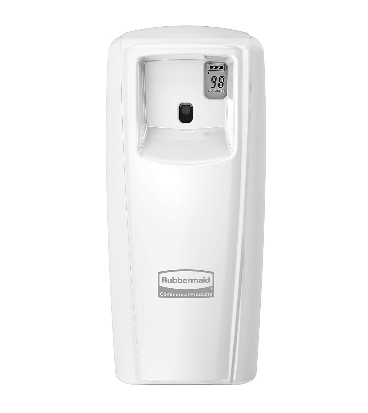 Rubbermaid Commercial Microburst 9000 - Dispensador LCD con control de olores en aerosol, color blanco, para restaurantes, hoteles, escuelas, aeropuertos, oficinas