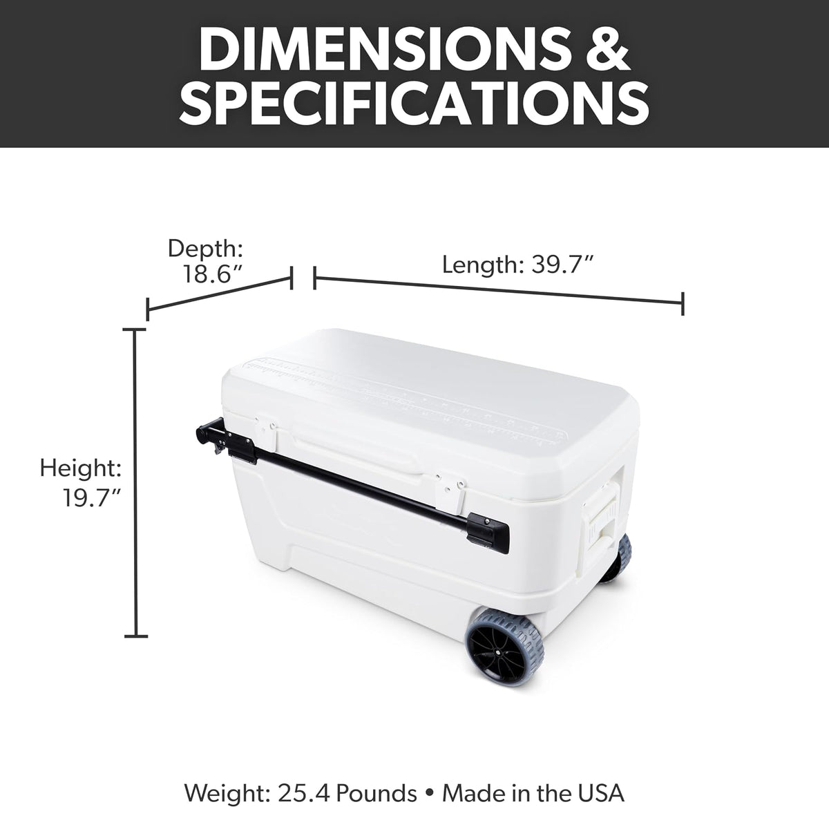 Igloo 45184 Glide Pro, Hielera 110, 150 latas, blanca