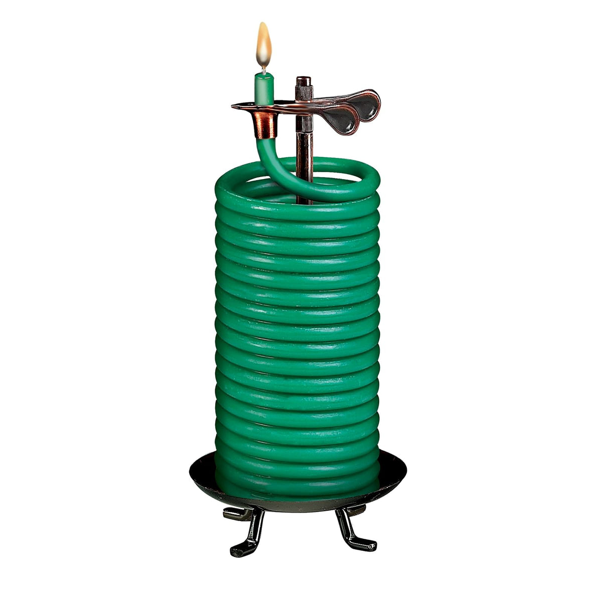 Candle by the Hour Vela de Cera de Abeja con Cilindro de Vidrio - Candle, Green