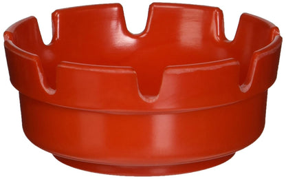 Winco Cenicero redondo de 12 piezas, 4 pulgadas, rojo