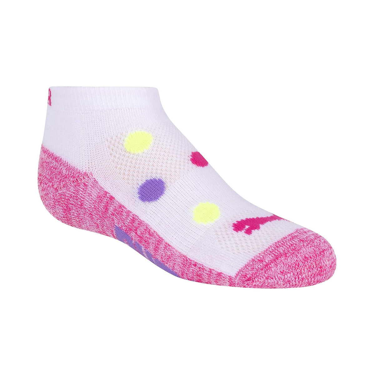 PUMA Girls' 6 Pack Low Cut Socks