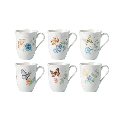 Lenox 892798 Butterfly Meadow - Juego de tazas de 6 piezas