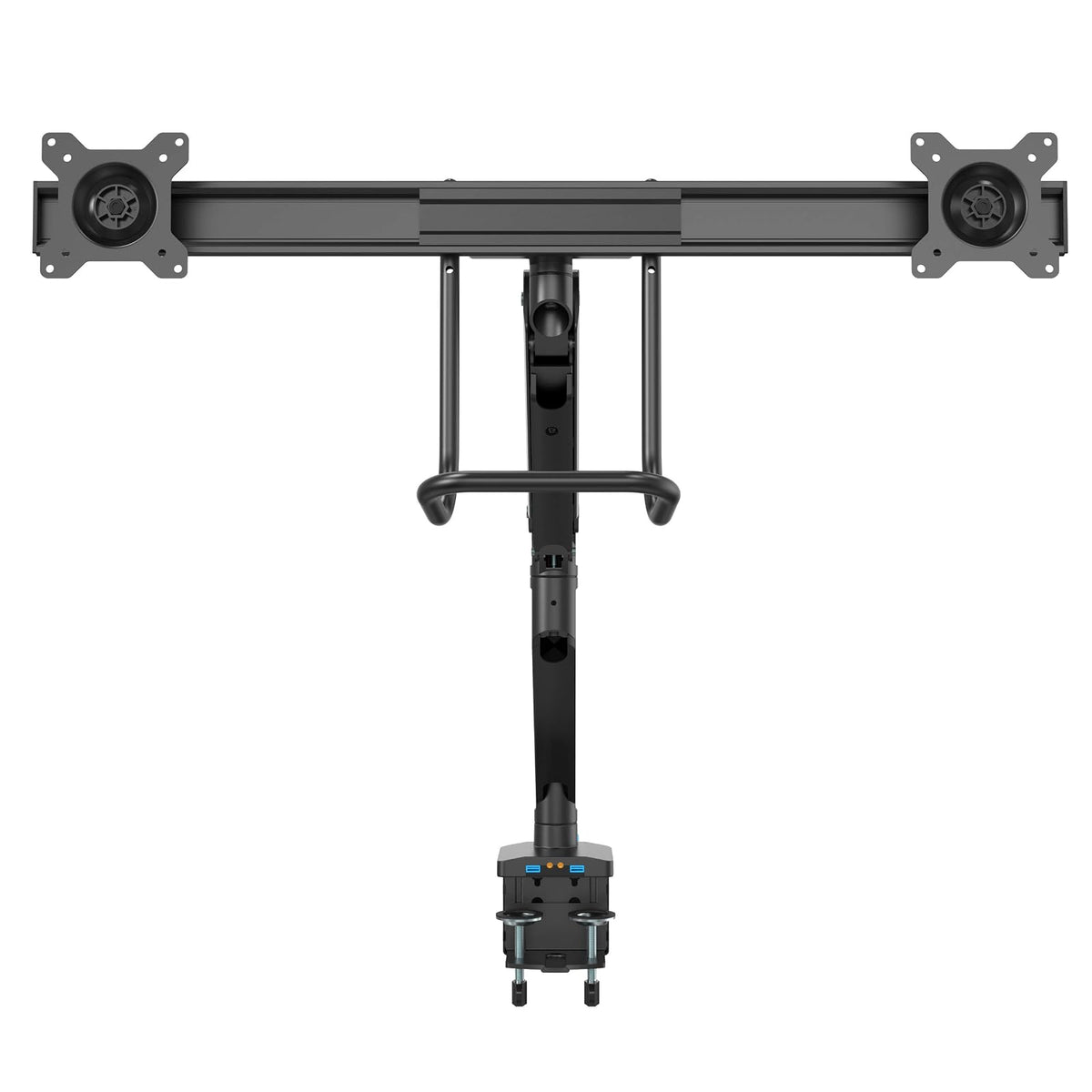 StarTech.com Soporte de Escritorio con Brazos para 2 Monitores VESA Entre 17" y 32" VESA - Altura de Ajuste Sincronizado - 2 x USB 3.0 (ARMSLIMDUAL2USB3)