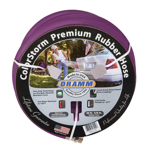 Dramm ColorStorm Premium Hule Manguera De Jardín 50-Foot por 5/8-inch diámetro, JEN-1789, Berry